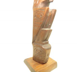 Native American Indian Totem Pole carving 8.  5 