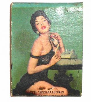 Sigel Hotel Bar & Restaurant Pin - Up Vintage Advertising Matchbook - Sigel,  Pa