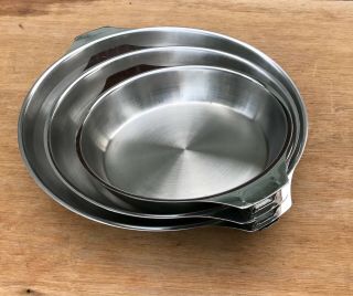 3 Triplinox Stainless Steel With Copper Core SautÉ Sauce Pans Made In France