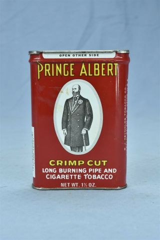 Vintage PRINCE ALBERT CRIMP CUT PIPE & CIGARETTE TOBACCO TIN FULL 08112 2