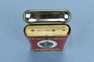 Vintage PRINCE ALBERT CRIMP CUT PIPE & CIGARETTE TOBACCO TIN FULL 08112 3