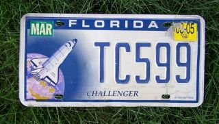 Florida 2005 Challenger License Plate Tc599
