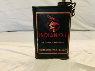 Indian Motocycle Oil Can - -