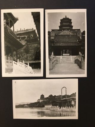 The Summer Palace Peiping China Vintage 24 Small Photos Souvenir 1945 - 1949 USMC 5