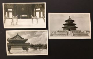 The Temple of Heaven Peiping China Vintage 12 Small Souvenir Photos 1945 - 1949 7