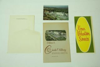 1968 Vintage Kettering Ohio Hospital Brochure Pamphlet Postcard Stationery