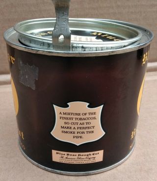 Blue Boar Rough Cut Pipe Tobacco 7 oz Pry Lid Tin Can Very Good Strong Colors 2