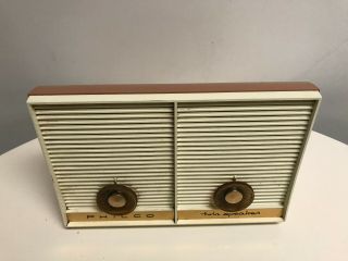 Philco Twin Speaker AM Tube Radio 1959 Model J845 - 124 Parts Restoration Project 2