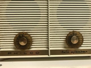 Philco Twin Speaker AM Tube Radio 1959 Model J845 - 124 Parts Restoration Project 4