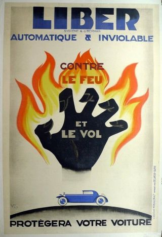 Liber Fire Extinguisher System For The Car; 1920 