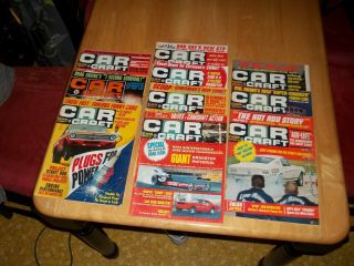10 Vintage Car Craft Magazines - 1966 - Almost Complete Year - Vg Cond.