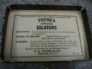 Set of 4 Vintage Young ' s Improved Rectal Dilator - Medical - Quack Medicine 2