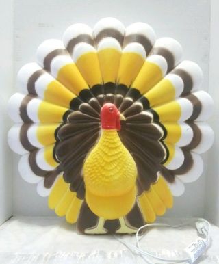 Vintage Turkey Blow Mold Union Products Don Featherstone Thanksgiving