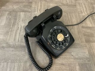 Bell System Vintage Black Rotary Telephone By Western Electric - 100