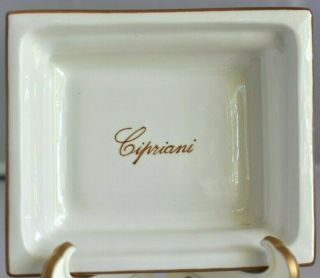 Vintage Hotel Capriani Venezia Venice Italy Pottery Trinket Dish Card Tip Tray