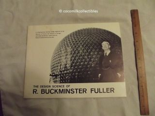 1973 Booklet R Buckminster Fuller Traveling Exhibit Museum Science Chicago Desig