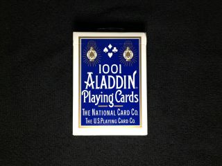 1 Blue 1001 Aladdin Playing Card Deck Blue Seal Ohio Made Rare