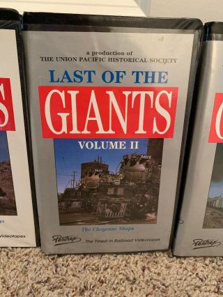 Last of the Giants Volume 1 2 & 3 Union Pacific ' s Big Boys Railroad VHS,  Bonus 3