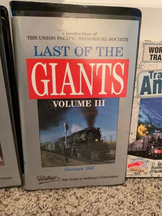 Last of the Giants Volume 1 2 & 3 Union Pacific ' s Big Boys Railroad VHS,  Bonus 4