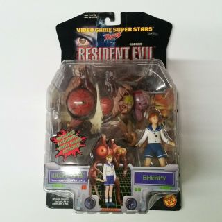 Toybiz Resident Evil 2 Platinum William Birkin & Sherry Action Figures -