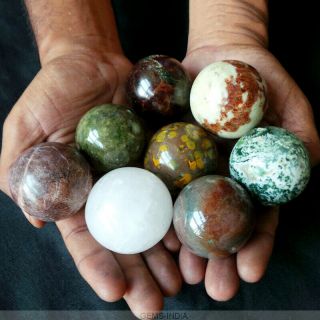 5900 Ct Natural Multi Gem/color Ball/sphere Cab Healing Crystal Mineral Gemstone