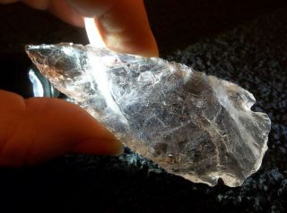 Big Three Inch Dovetail Rare Crystal Quartz Arrowhead Awesome Museum Quality