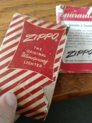 2 Vintage Zippo lighters w/ advertising age unknown but says pat pend on one 4