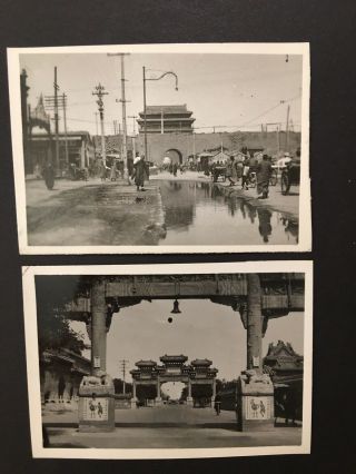 The Street & Market Peiping China Vintage 12 Small Photos Souvenir 1945 - 49 USMC 8