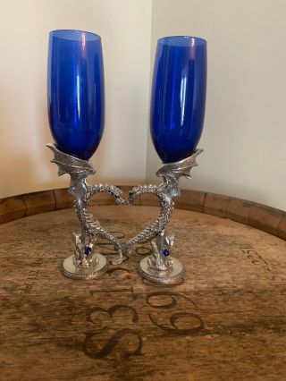 Dragon Heart Wine Glasses