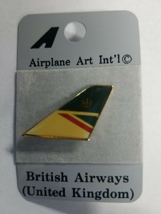 British Airways (united Kingdom) Tail Pin Badge Airplane Art Int 