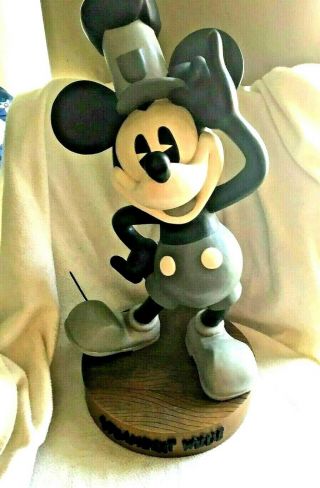 Disney Mickey Big Fig Steamboat Willie Figurine 24 ½ “ Ltd Ed.  2001