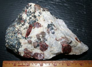 Willemite Fluorescent Mineral W Tephroite,  Sterling Hill Mine Near Franklin,  Nj