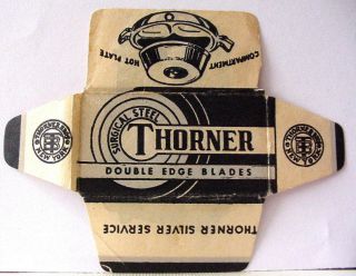 Vintage Rare Thorner De Safety Razor Blade Usa Made