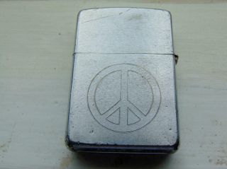 1969 Vietnam War Zippo Lighter Peace Symbol 2