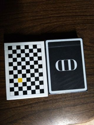 Anyone Dan And Dave Mirrors And Yellow Checkerboard Playing Cards.  Art Of Play.