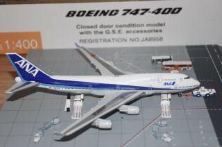 Hogan 1/400 All Nippon Airways (ana) B747 - 400d Ja8958 With Gse