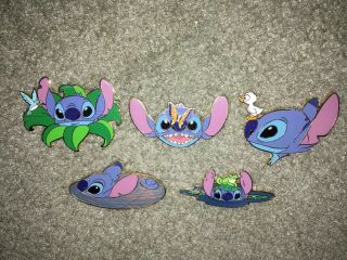 Disneyshopping.  Com Stitch In Nature Pin Set