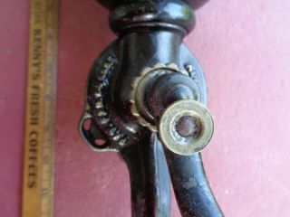 LFC No 12 Antique Cast Iron and Tin Canister Coffee Grinder Mill with Decal 4