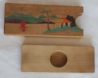 Vintage Japanese Magic Coin Slide Trick Box