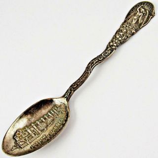 Antique Mission Of San Gabriel,  Los Angeles,  California Sterling Silver Spoon