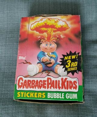 1986 Topps Garbage Pail Kids 3rd Series Wax Pack Box 48 Untouch