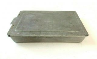 Vintage Mirro Aluminum Cake Pan Casserole Dish With Sliding Lid 9x13x2 5480m