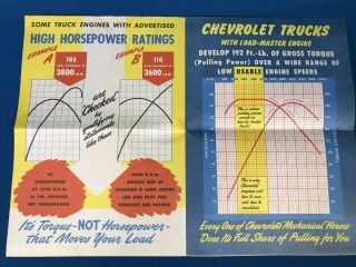 Vtg 1946 Chevrolet Chevy Pickup & Hauling Truck Mail Advertising Sales Brochure 2