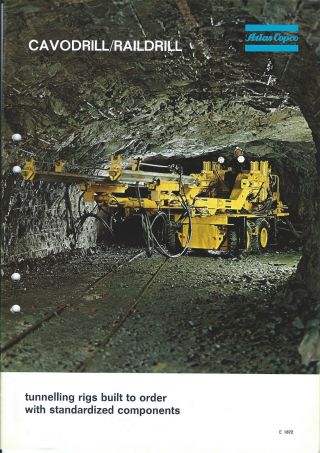 Equipment Brochure - Atlas Copco - Cavodrill Raildrill - Mining - C1975 (e4516)