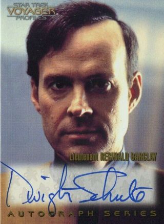 Star Trek Voyager Profiles Autograph A12 Dwight Schultz