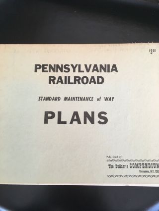 Pennsylvania Railroad Standard Maintenance Of Way Plans