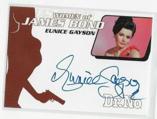 Women Of James Bond 007 Dr.  No Eunice Gayson Autograph Auto Rittenhouse