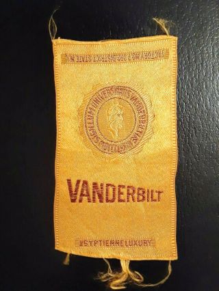 1910 Vtg Egyptienne Luxury Cigarettes Tobacco Silk Vanderbilt University