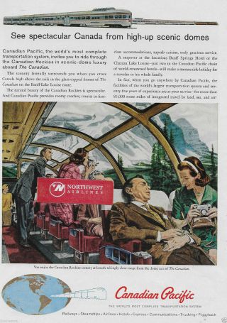 Canadian Pacific Railway The Canadian Scenic Domes Luxury 1960 