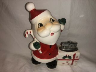 1950’s Santa Claus And Candy Cane Christmas Lighter Japan